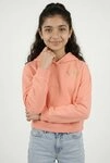 Name It Kapuzensweatshirt NKFKALI LS SH BOXY SWE WH BRU PS NOOS Baumwollmischung,