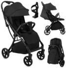 MoMi Kinder-Buggy Paola, Automatisch faltbar & vollgefedert bis 22 kg