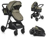 Moni Kombi-Kinderwagen Kinderwagen 2 in 1 Rio 22 kg, umbaubar Fu&szlig;abdeckung...