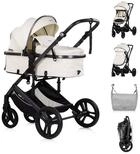 Chipolino Kombi-Kinderwagen Kinderwagen 2 in 1 Amore, Getr&auml;nkehalter...