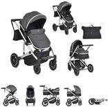 Moni Kombi-Kinderwagen Kombikinderwagen 2 in 1 Thira, Babywanne, umbaubar,...