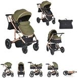 Moni Kombi-Kinderwagen Kombikinderwagen 2 in 1 Thira, Babywanne, umbaubar,...