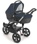 CAM Kombi-Kinderwagen 3-in-1 Cortina X3 tris inkl. Babyschale, Fu&szlig;sack &
