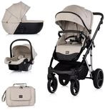 Chipolino Kombi-Kinderwagen Kombikinderwagen 3in1 Imperium, Babyschale Babywanne