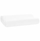 vidaXL Kopfkissen Schlafkissen Uni Wei&szlig; 50 x 30 x 10,5 cm Viscoschaum, Bezug: