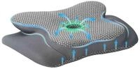 vidaXL Kopfkissen Nackenkissen Grau Viscoschaum 58 x 38 x 12 cm, Bezug:...