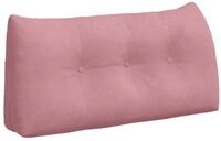 vidaXL R&uuml;ckenkissen R&uuml;ckenkissen Rosa 100 x 24 x 50 cm Samt, 1-tlg.