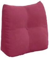 vidaXL R&uuml;ckenkissen R&uuml;cken Kissen Weinrot 45 x 24 x 50 cm Samt, 1-tlg.