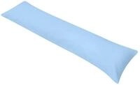 vidaXL Kopfkissen Seitenschl&auml;ferkissen 40 x 145 cm Blau, Bezug: Baumwolle