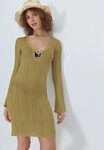 LSCN by LASCANA Strandkleid Strickkleid mit langen &Auml;rmeln, Cover-up, Beachkleid