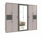 luma-home Dreht&uuml;renschrank 22579 (B273/H210/T58 cm Kleiderschrank mit 2...