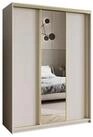 Masseno Schwebet&uuml;renschrank TAVI 150 cm Kleiderschrank mit Spiegel 3 T&uuml;ren...