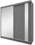 Beautysofa Kleiderschrank GAJA II mit Spiegel (Schrank mit Schubladen und