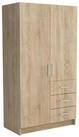 Masseno Dreh-/Schwebet&uuml;renschrank PINELLO 96 cm Kleiderschrank 2 T&uuml;ren und 3