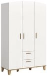 xonox.home Kleiderschrank in wei&szlig; B/H/T: 122x198x51 cm