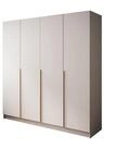 Lookway Kleiderschrank SAVAGE 4D in Kaschmir Vier&shy;t&uuml;riger Kleiderschrank Breite: