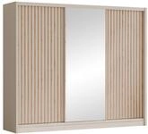 MIRJAN24 Kleiderschrank London Lux 250 (mit drei Schiebet&uuml;ren und zwei...