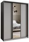 Masseno Schwebet&uuml;renschrank TAVI 150 cm Kleiderschrank mit Spiegel 3 T&uuml;ren
