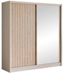 MIRJAN24 Kleiderschrank London Lux 203 (mit zwei Schiebet&uuml;ren und zwei Schubladen)
