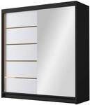 MIRJAN24 Kleiderschrank Bali III (mit zwei Schwebet&uuml;ren) 180x58x215 cm,...