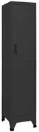 vidaXL F&auml;cherschrank Schlie&szlig;fachschrank Anthrazit 38x45x180 cm Stahl (1-St)