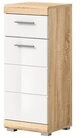 Inn.Furn Badkommode Mambo (Badschrank in Sonoma Eiche und wei&szlig;, 37 x 88 cm),