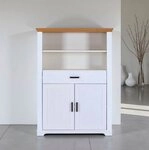 Inter Link Highboard Maluno (1 St), Kiefer Massiv, Soft-Close, Stauraum, BxTxH:...