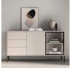 Selsey Sideboard BARNEE, 160 cm breit, mit 2 T&uuml;ren und 3 Schubladen, LED