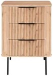 WOLF M&Ouml;BEL Sideboard (58x45x80), BRONX ROUND Kommode mit 3 Schubladen