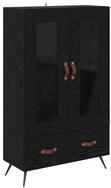 vidaXL Highboard Highboard Schwarz Eichen-Optik 69,5 x 31 x 115 cm (1 St)