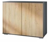 Vladon Kommode Skadu V3 (Moderner K&uuml;chenschrank, mit 2 gro&szlig;en T&uuml;ren),...