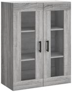 vidaXL Sideboard, Wandschrank Grau Sonoma 69,5x34x90 cm