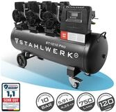 STAHLWERK Kompressor Kompressor 10 bar 120 L 5,91 PS 4,35 kW 750 l/min