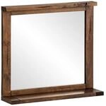 massivum Badspiegel Cancun 70x65 Massivholz mit Ablage (1-St)