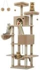 FEANDREA Kratzbaum, Katzenbaum, 168/206 cm(H), mehrst&ouml;ckig f&uuml;r gro&szlig;e Katzen,
