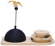 Designed By Lotte Kratzkugel Kratz- und Spielturm Maia aus Holz schwarz