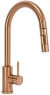 wohnwerk.idee K&uuml;chenarmatur ausziehbar Wasserhahn K&uuml;che Gold Matt Geb&uuml;rstet...