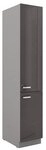 K&uuml;chen-Preisbombe Hochschrank 40 cm K&uuml;che Bianca Grey Grau Hochglanz...