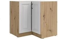 K&uuml;chen-Preisbombe Eckunterschrank 90x90 cm K&uuml;che Stilo Wei&szlig; K&uuml;chenzeile