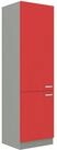 K&uuml;chen-Preisbombe Hochschrank 60 cm K&uuml;che Rose Rot Hochglanz + Grau K&uuml;chenzeile