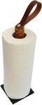 Olivenholz-erleben K&uuml;chenrollenhalter GALAXY aus Olivenholz mit Schieferfu&szlig;,