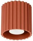 SOLLUX lighting Deckenleuchte Plafond Aura 1 Roter Ocker Gu10, Nicht enthalten