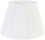 Qazqa Lampenschirm Plisse, QAZQA Lampenschirm, Cr&egrave;me, Textil, Retro