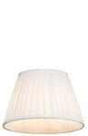 Qazqa Lampenschirm Plisse, QAZQA Lampenschirm, Cr&egrave;me, Textil, Retro
