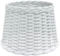 vidaXL Lampenschirm Lampenschirm Wei&szlig; &Oslash;40x26 cm Korbweide