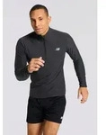 New Balance Laufshirt Space Dye 1/4 Zip mit Label schwarz S (46/48)