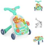 Moni Lauflernhilfe Lauflernwagen 2 in 1 Korb, Musikfunktion, Spieltisch, B&auml;lle,
