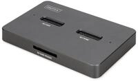 Digitus M.2 NVMe + M.2 SATA SSD Docking Station mit SD-Exp externe...