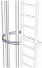 Zarges T-Gleiter ZARGES 3/4-R&uuml;ckenschutzb&uuml;gel 700mm ALU