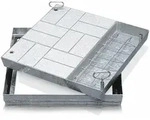 Zarges T-Gleiter ZARGES Schachtabdeckung Stahl verzinkt 635 x 635 mm